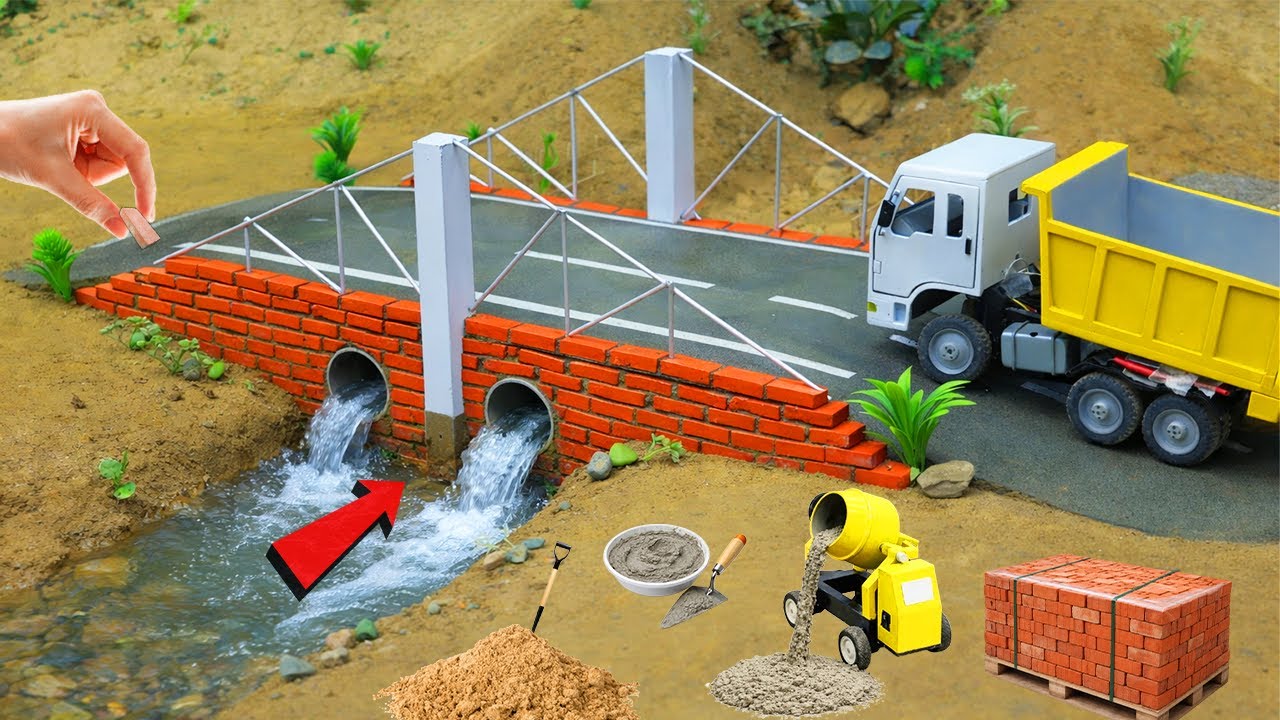 DIY Mini Bridge Construction | Science Project | Working Model | Tractor