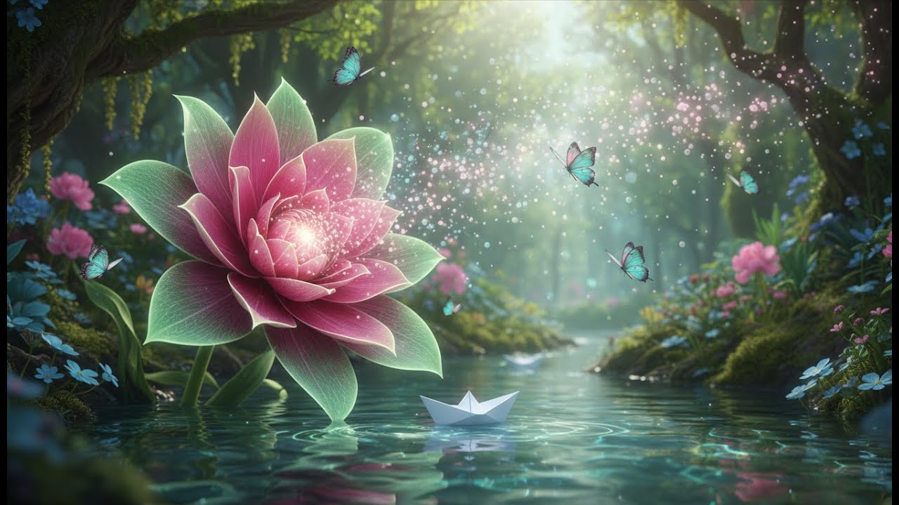 เรือพับกระดาษแห่งความสงบ 🌸 เพลงบรรเลงผ่อนคลาย ปล่อยใจให้ไหลไป