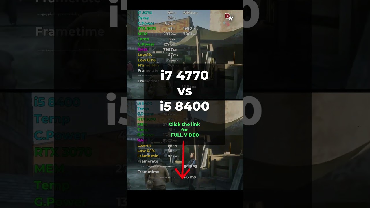 i7 4770 vs i5 8400 Tested in 14 Games (2024) | 1080p