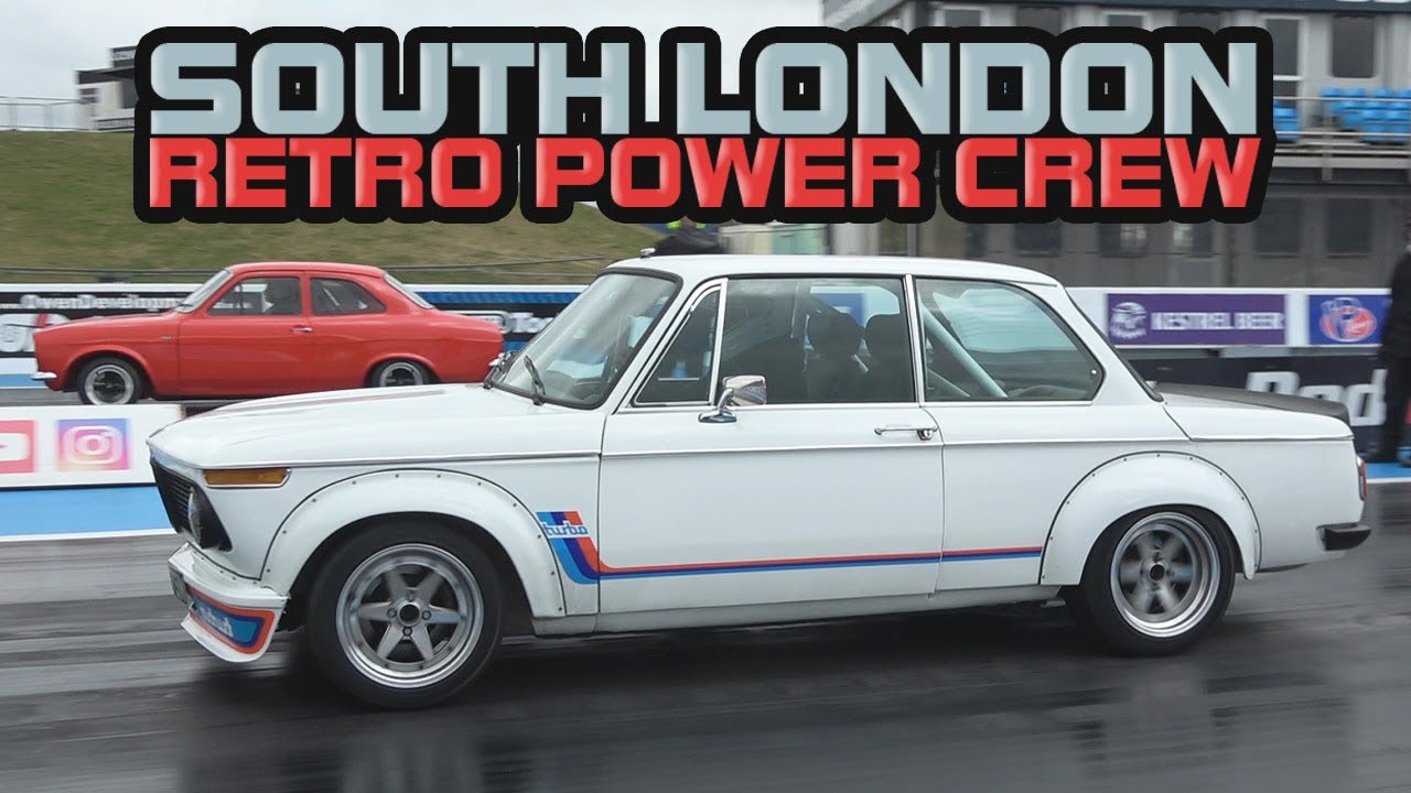 SOUTH LONDON RETRO POWER CREW TAKEOVER SANTA POD RACEWAY!
