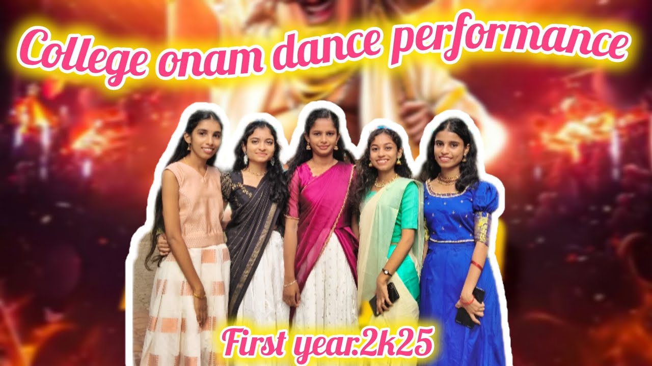 College onam dance performance 2025✨️💕|