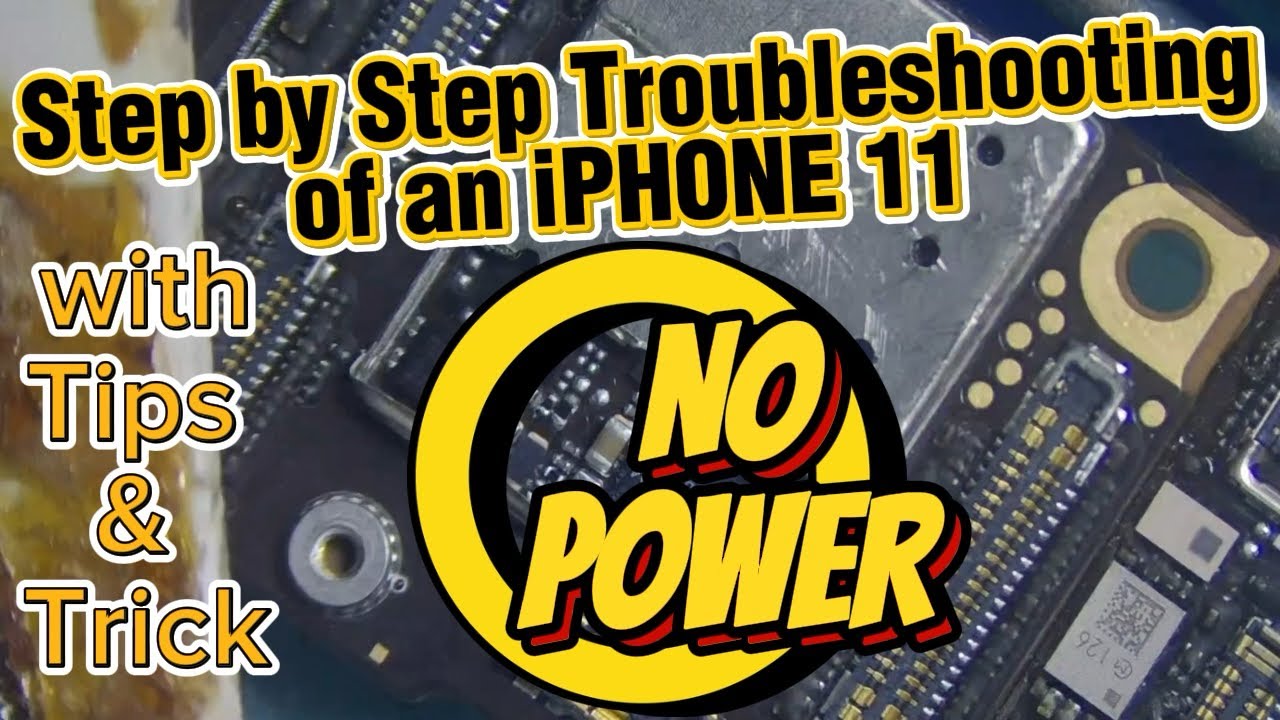 Step by step trouble shooting of an iphone 11 no power