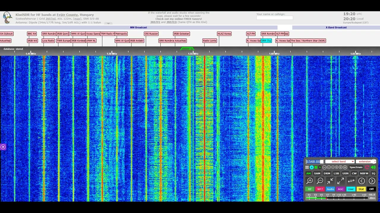 VOA Persian + Jamming on 1548 kHz