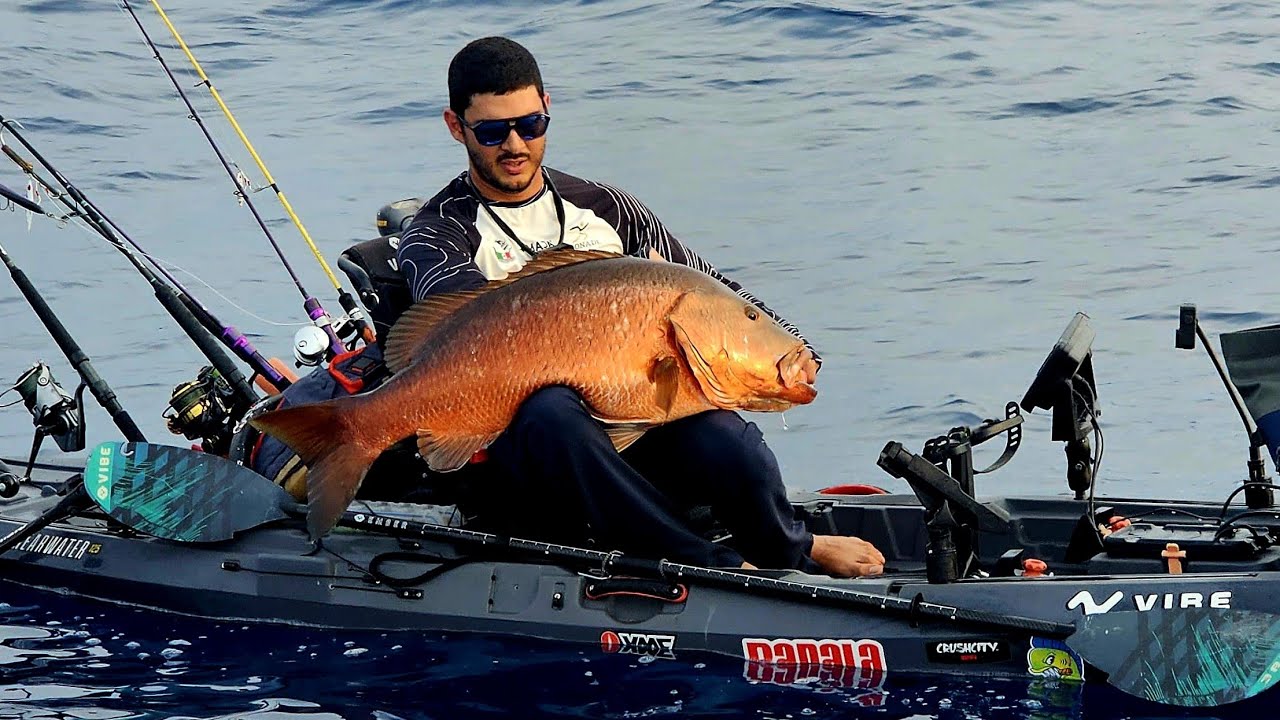 Captura gigante desde el kayak! 