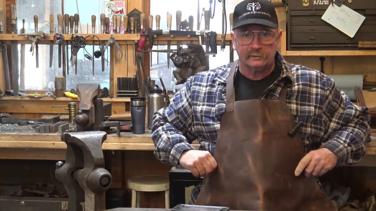 New blacksmithing leather shop apron - product review