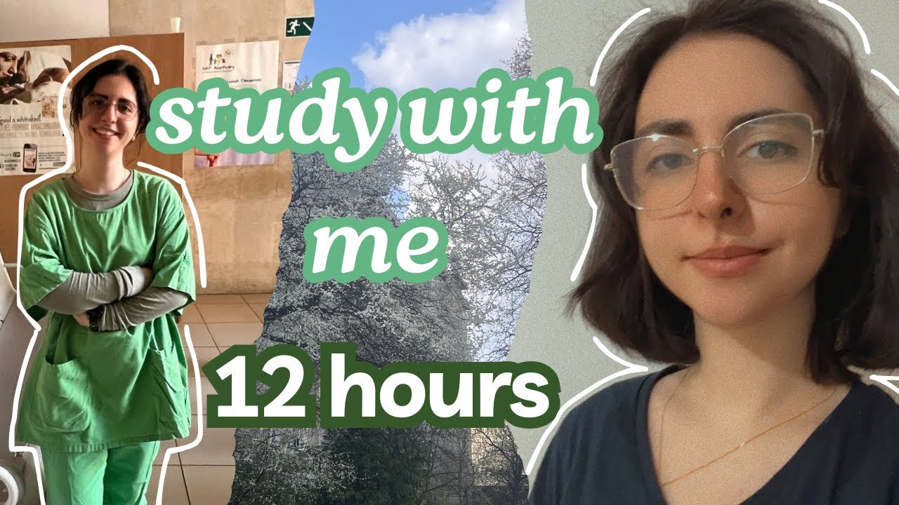 12 Hours DEEP FOCUS Study With Me Pomodoro 60/10  FOREST🎄🎄🎄  +cozy fire crackle sound🔥|Med student 🩺