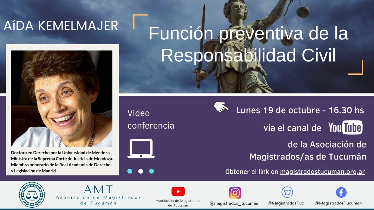 Dra. Aída Kemelmajer - Función preventiva de la responsabilidad civil