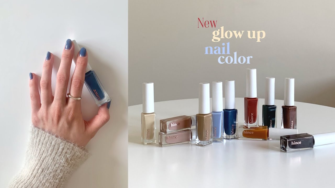 (jap cc) ✨NEW✨힌스 글로우 업 네일 컬러 11가지 발색 룩북/ hince glow up nail color swatches