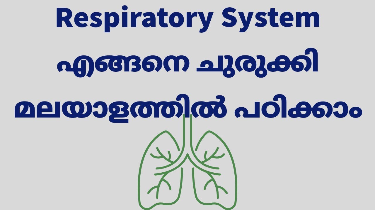 Respiratory System in Malayalam #respiratorysystem
