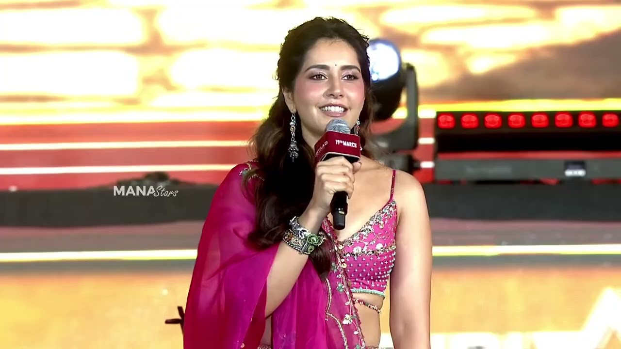 Actress Raashii Khanna Speech @ #UstaadBhagatSingh Pre Release Event
