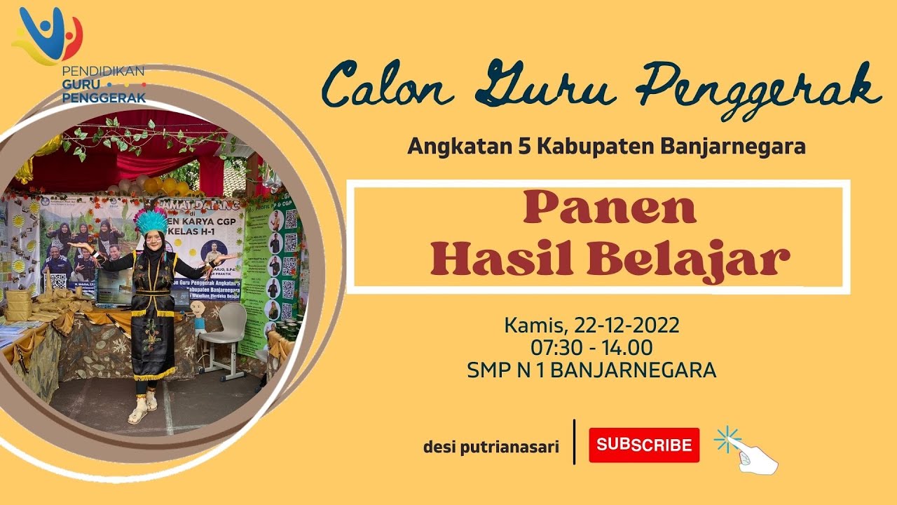 PANEN HASIL BELAJAR_CGP ANGKATAN 5 BANJARNEGARA