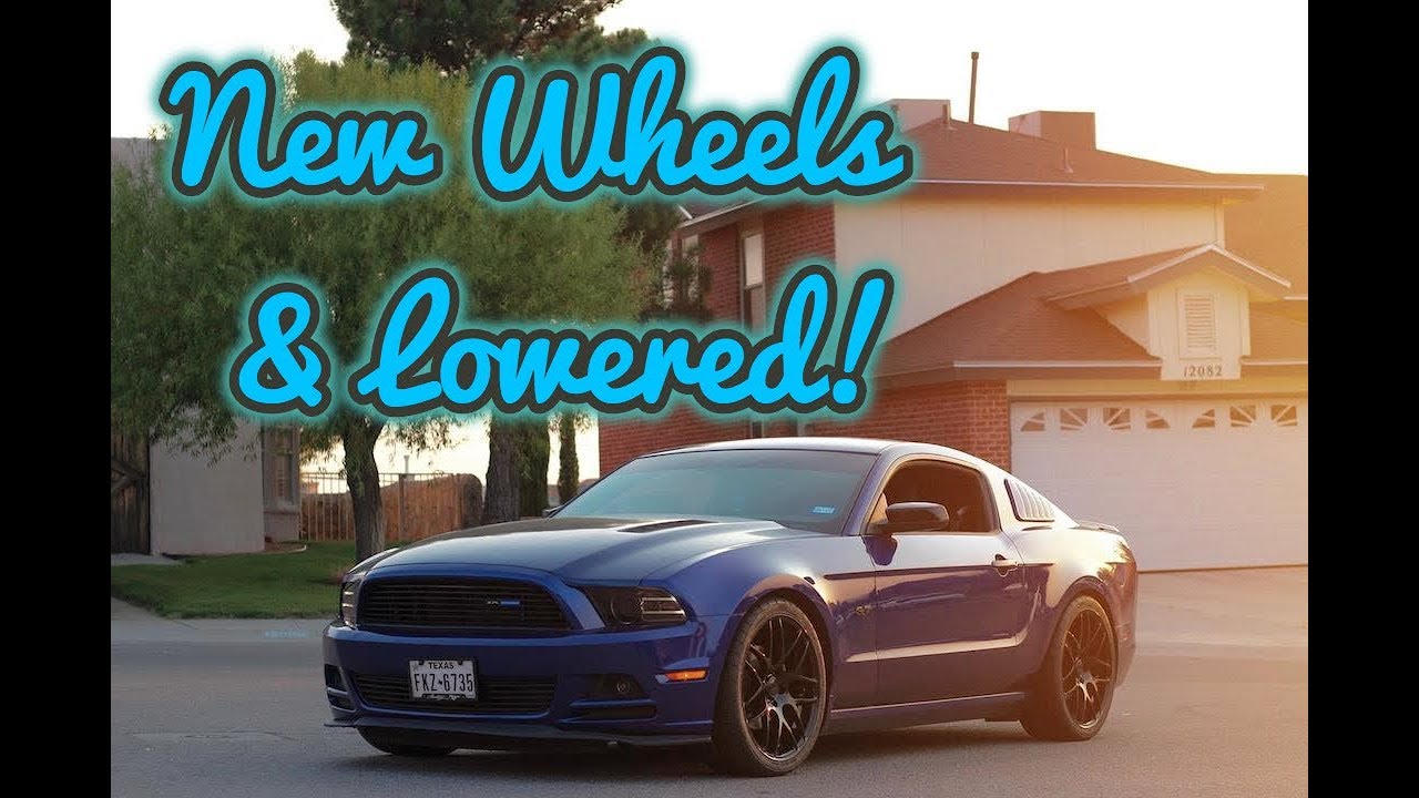 Finally NEW Wheels & Lowering My Mustang !!