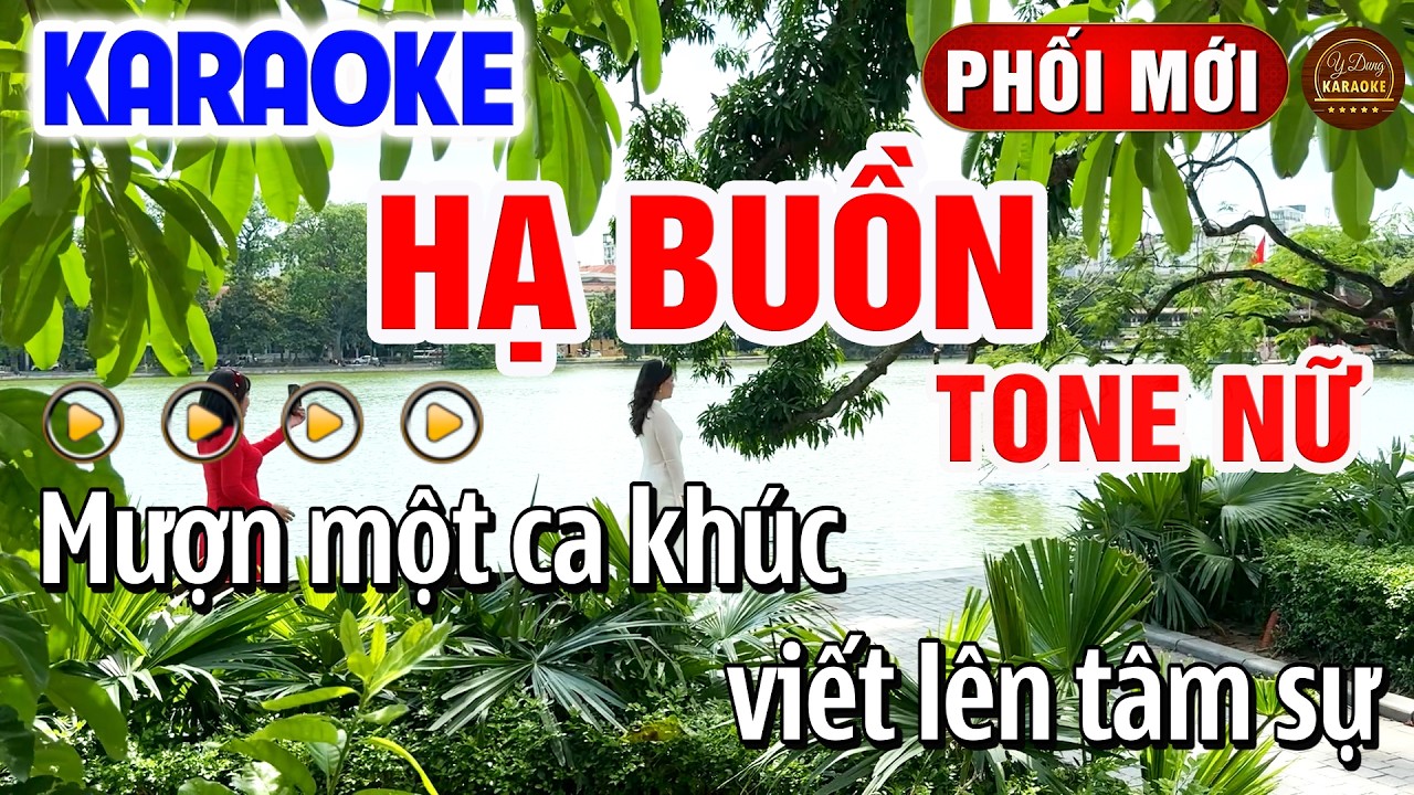 Hạ Buồn Karaoke Tone Nữ Nhạc Sống Dễ Hát | Y Dung Karaoke