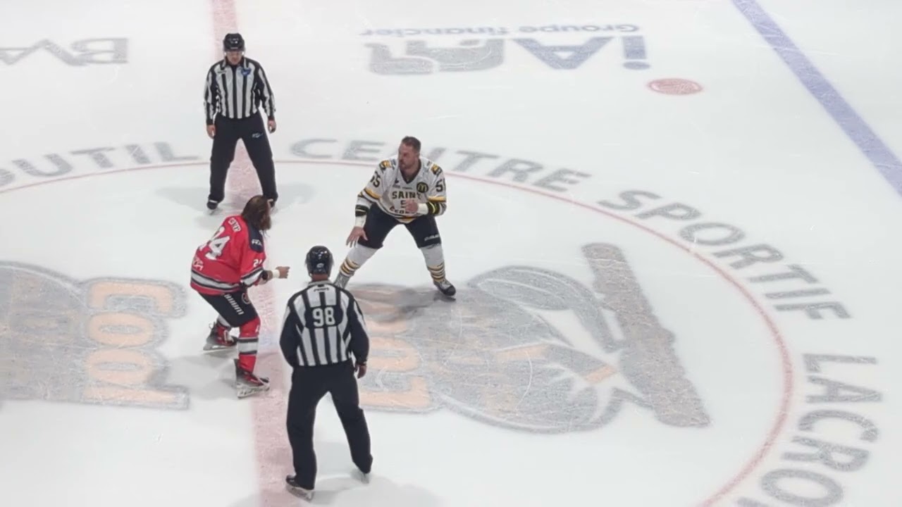 Fight/Bagarre Dave Hamel vs Chris Cloutier 17 octobre 2025