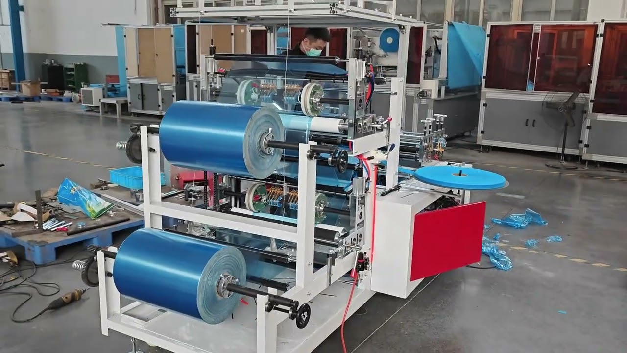 149. Plastic sleeve cover Making machine