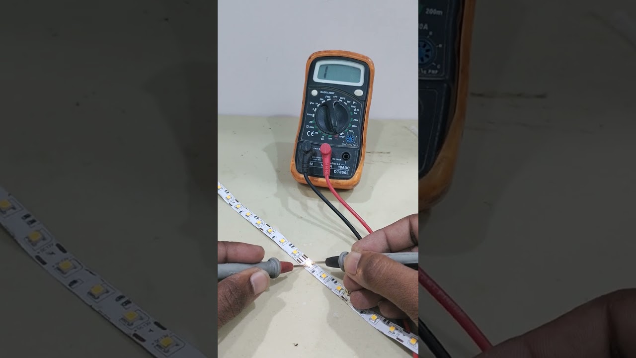 how to test led with multimeter #viral