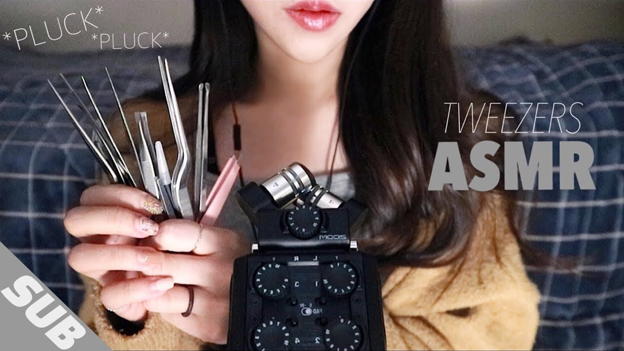 (sub) 10가지 핀셋 소리 좌우로 딱딱거리는 ASMRㅣStrong Tweezers Sound ASMR