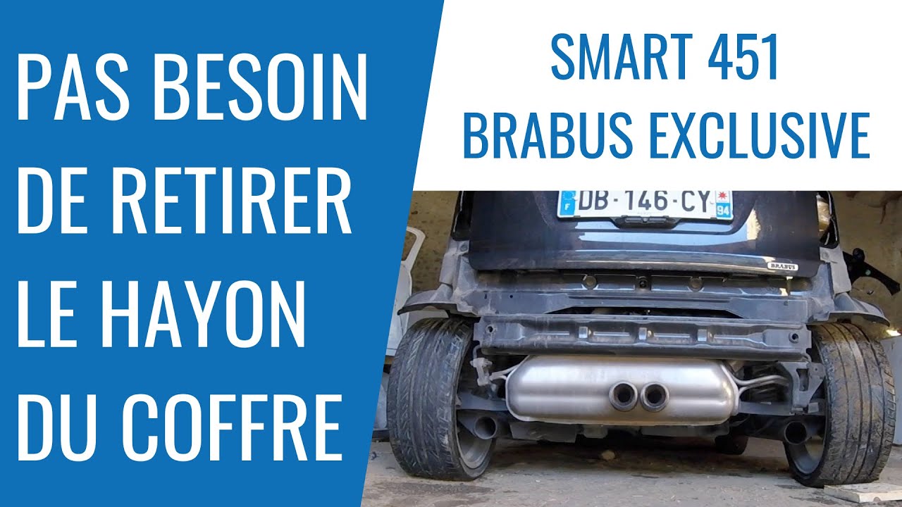 Smart 451 - Démonter le pare-chocs arrière
