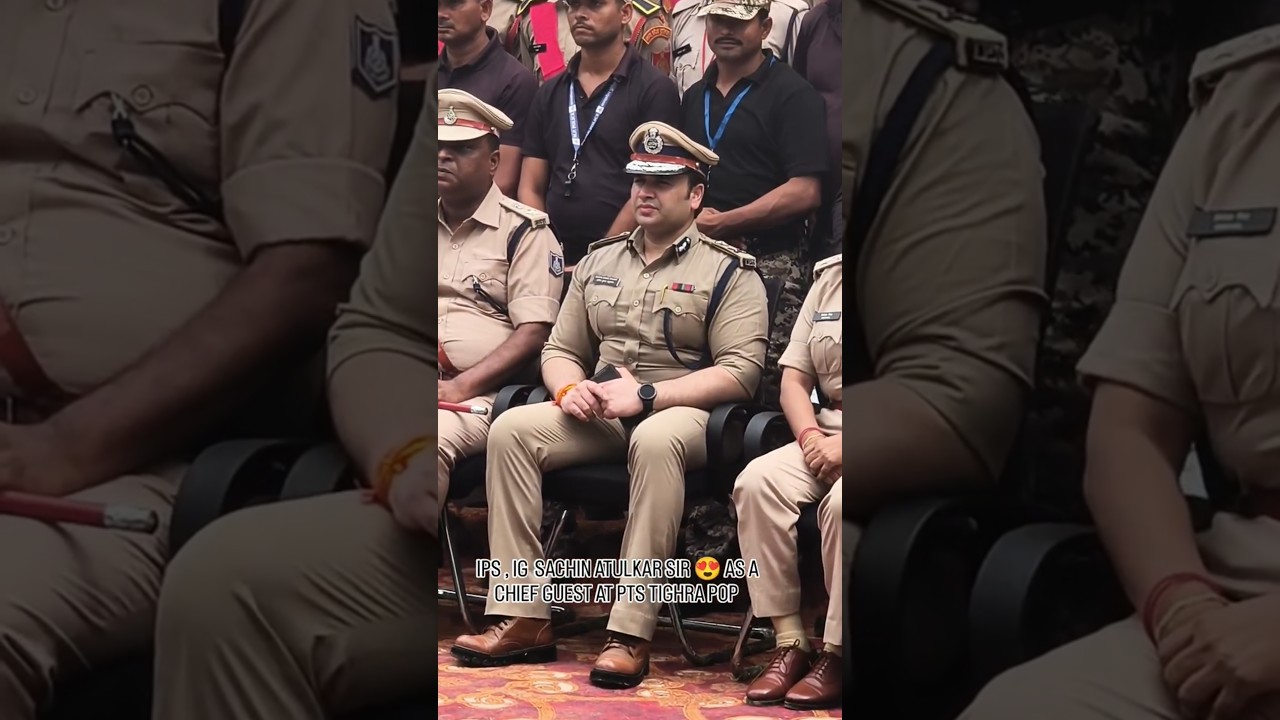 ips SACHIN ATULKAR SIR 😍 (IG) AS A CHIEF GUEST AT PTS TIGHRA GWALIOR #ips #ipssachinatulkar #police