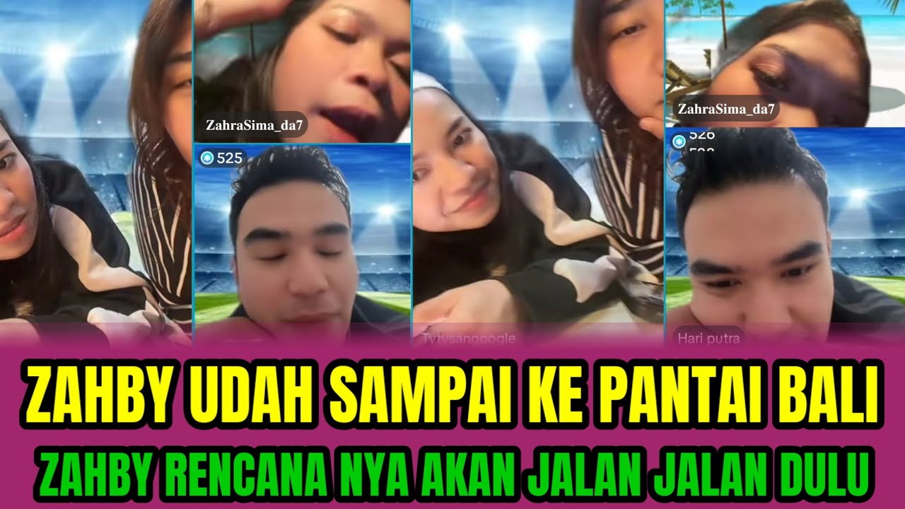 ZAHBY UDAH SAMPAI KE PANTAI BALI,ZAHBY RENCANA NYA AKAN JALAN JALAN DULU‼️