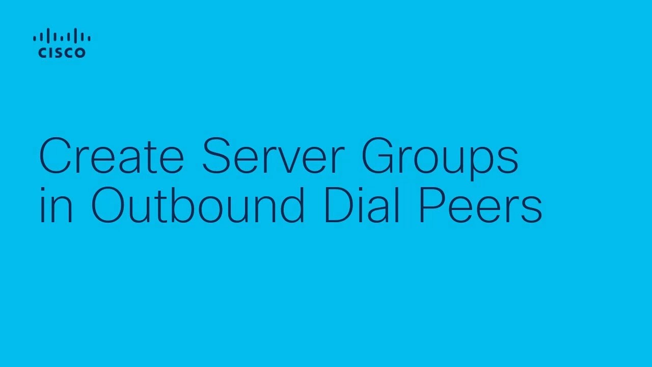 CUBE Server Groups in Outbound Dial Peers | Step-by-Step Guide