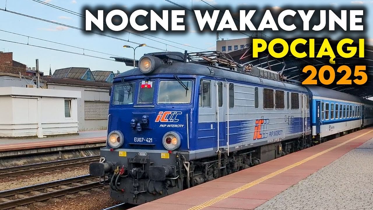 TLK Wydmy, TLK Pirat, TLK Wolin, IC Podhalanin - Nocne Pociągi Wakacyjne 2025 na stacji PKP Katowice
