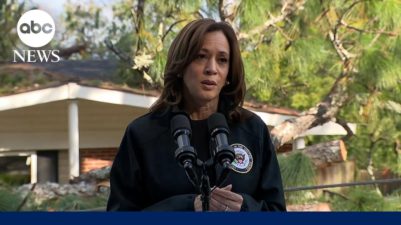 Kamala Harris says Helene caused 'real pain and trauma' in remarks during visit to Georgia