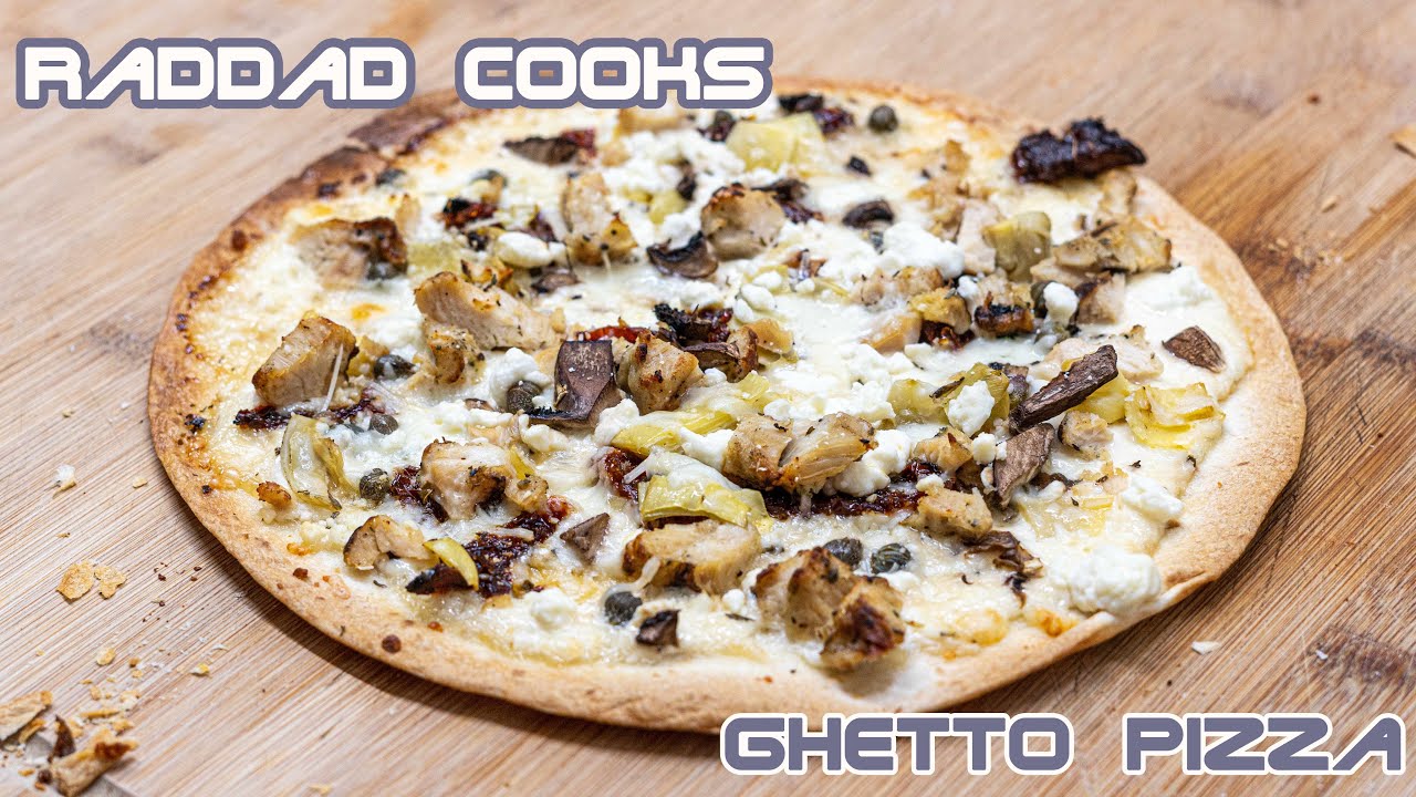 Ghetto Pizza 101: The art of the ghetto pizza. How to make easy flour tortilla snack pizzas creative