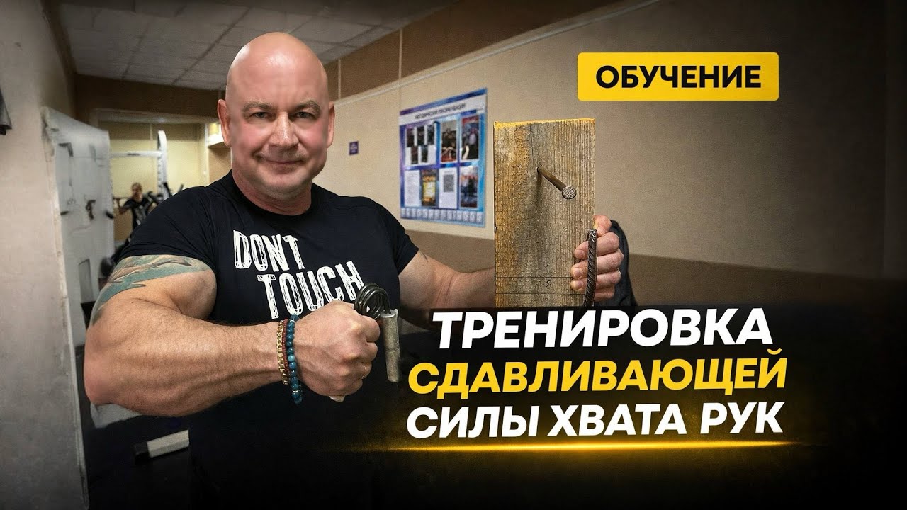 Методика тренировки сдавливающей силы хвата рук от трехкратного рекордсмена Книги Рекордов России
