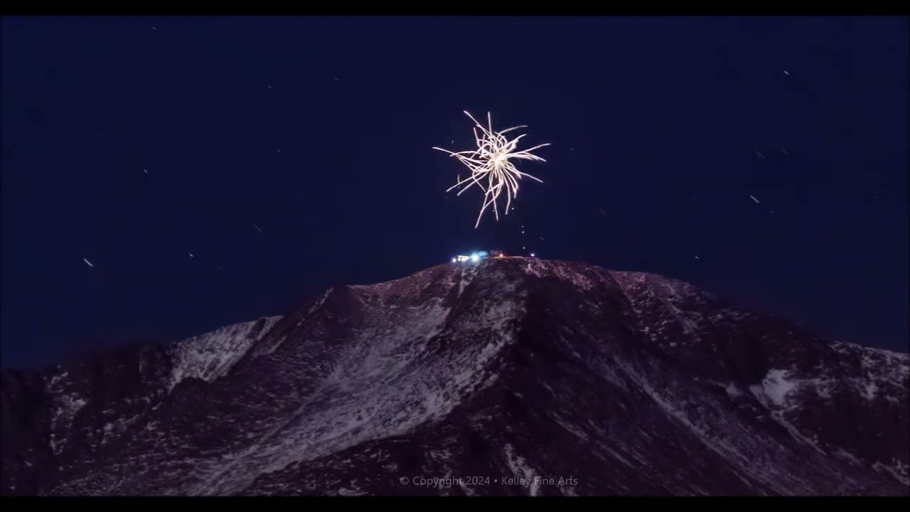 2023 New Years Eve Fireworks on Pikes Peak
