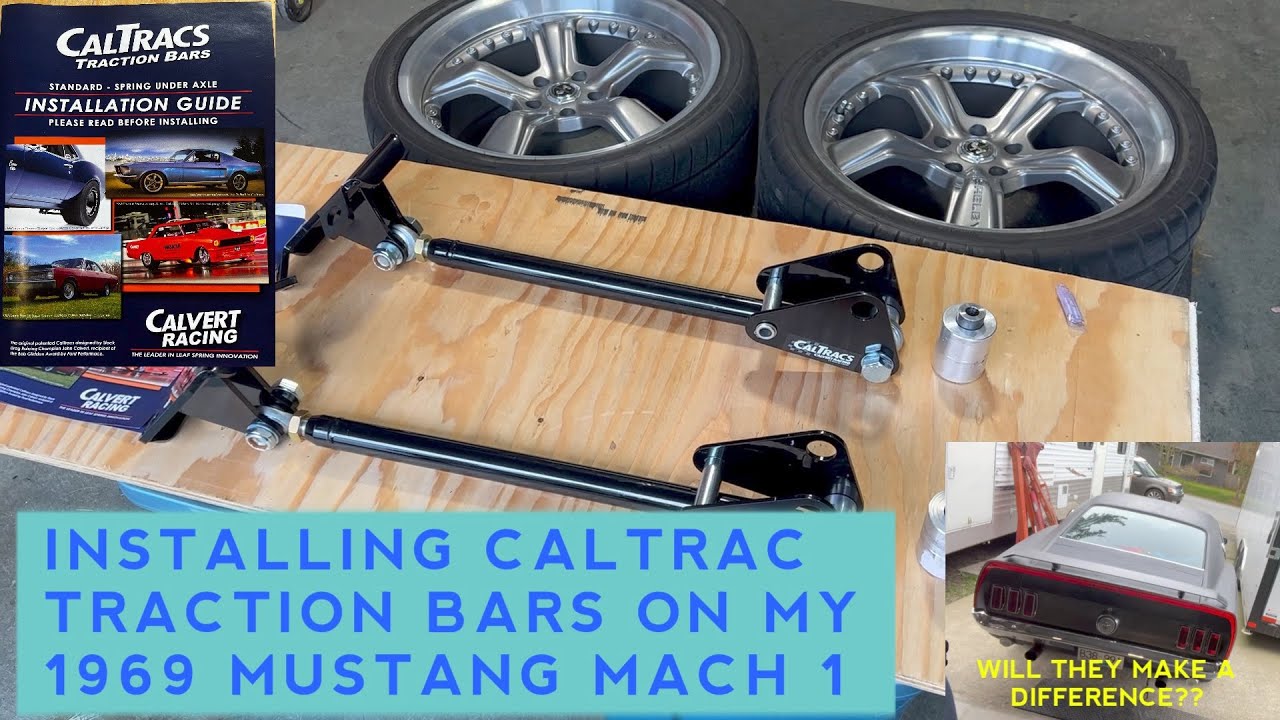 Установка тяги Calvert Racing Caltrac на Mustang Fastback 1969 года