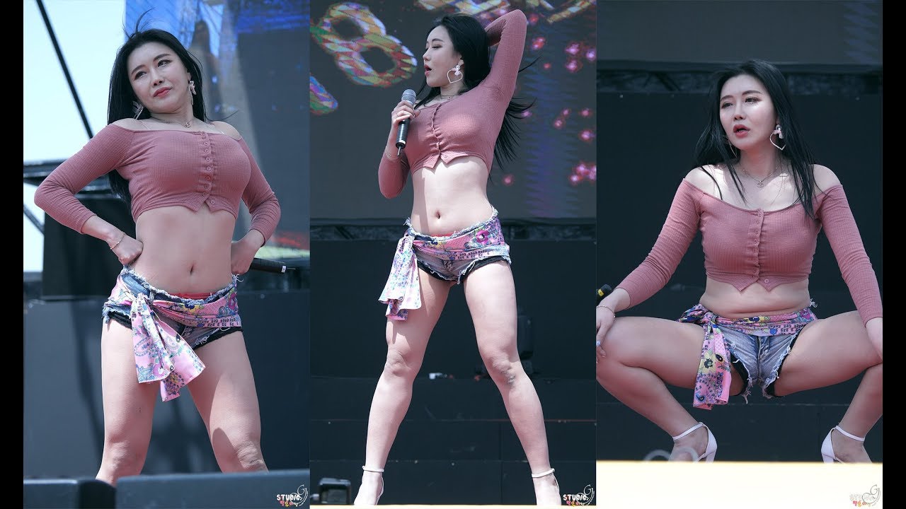 BLACK DRESS | CLC - 블랙스완(Black Swan) 하연 180409 논산딸기축제 chulwoo 직캠(Fancam)