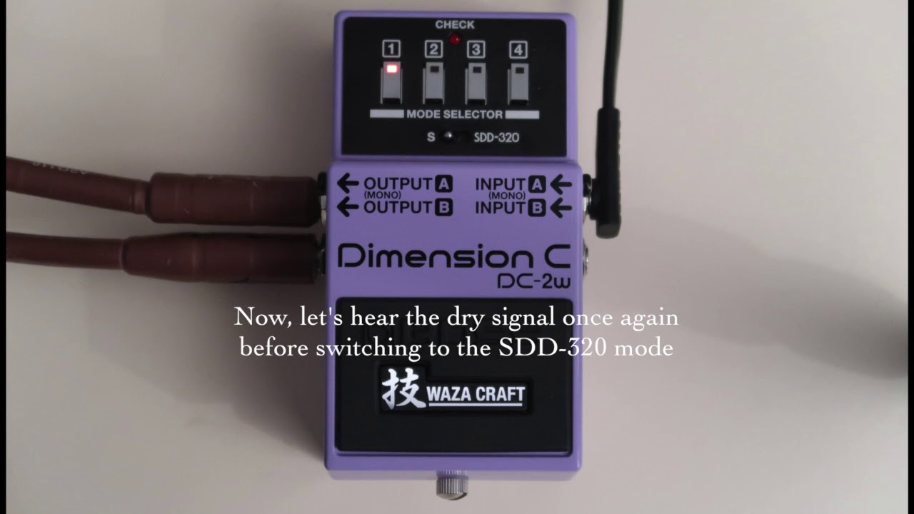 Boss DC-2w Dimension (Bass Demo)