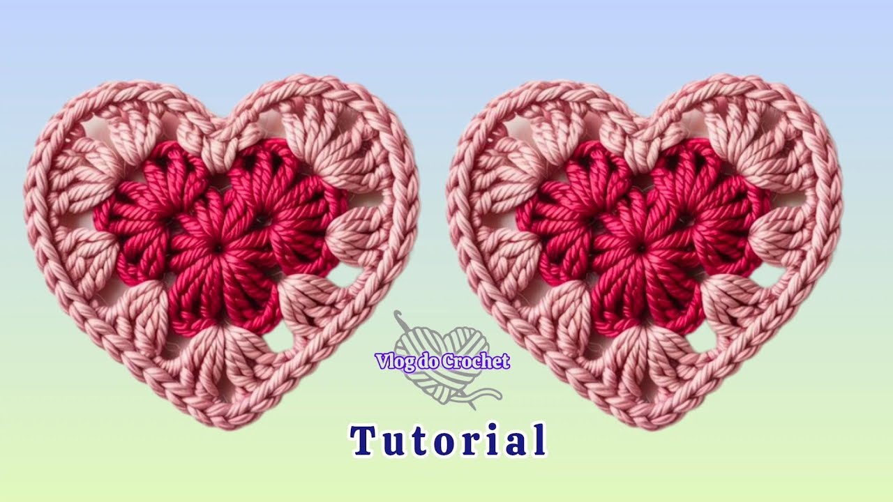 ❤️ CORAÇÃO DE CROCHÊ #diy #❤️🎀 #viral #crochetlove 