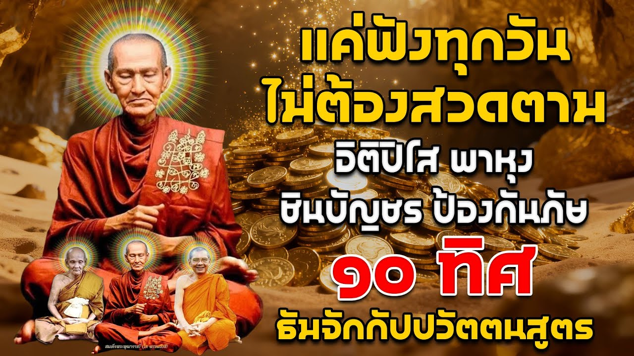 อิติปิโส พาหุง ชินบัญชร ป้องกันภัย ๑๐ ทิศ || มหาเมตตาใหญ่ ยอดพระกัณฑ์ไตรปิฎก ธัมจักกัปปวัตตนสูตร