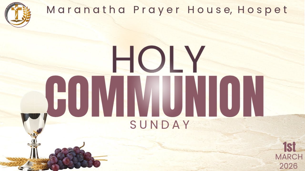 🔴Maranatha Hospet // HOLY COMMUNION  Service // MARCH  - 01 - 2026 //
