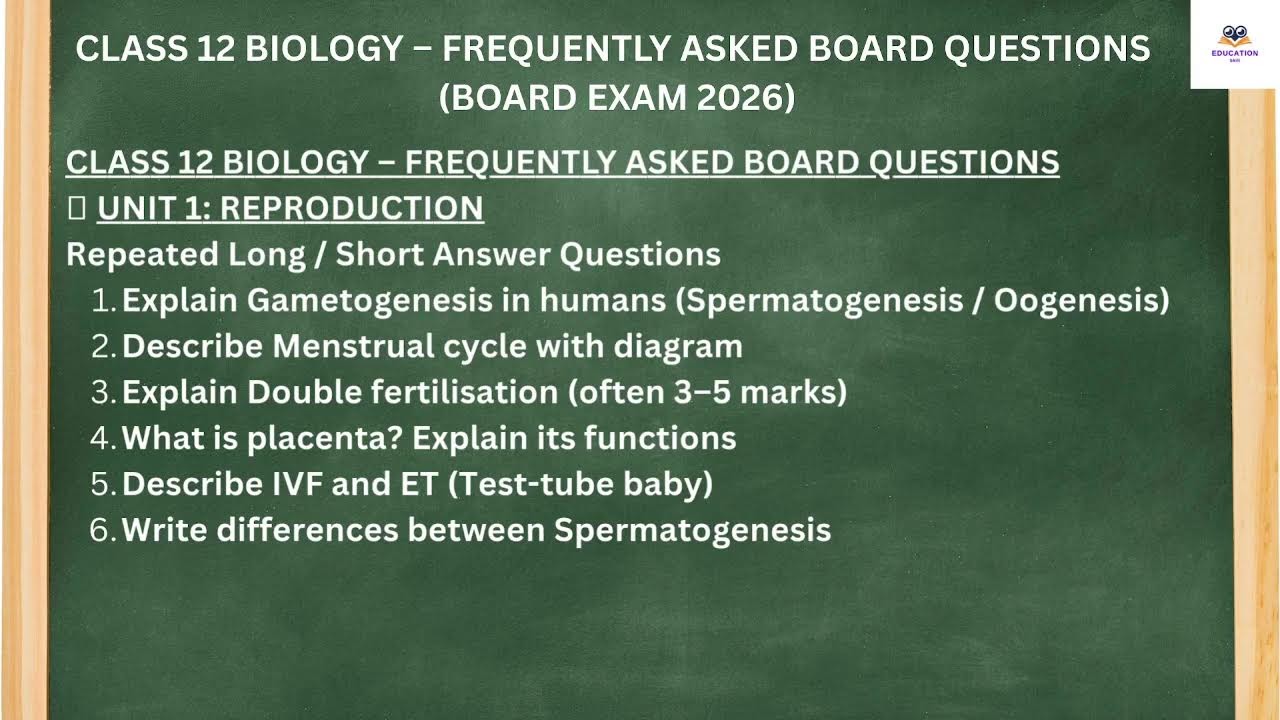 12th biology unit 1 important questions #live #livestream #12thboard #12thbiology