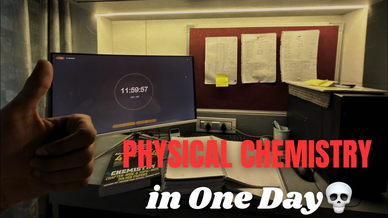 Physical Chemistry in 1 Day 😳 | Full JEE Grind | 12+ Hours Non-Stop #video #study #jee2026 