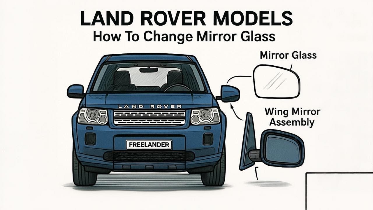 How to change the mirror glass on Range Rover Sport/L322 Land Rover Freelander 2 Discovery 3