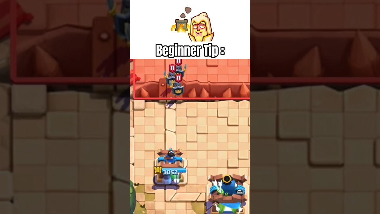Beginner tip to end the match easily✅|#clashroyale #guards