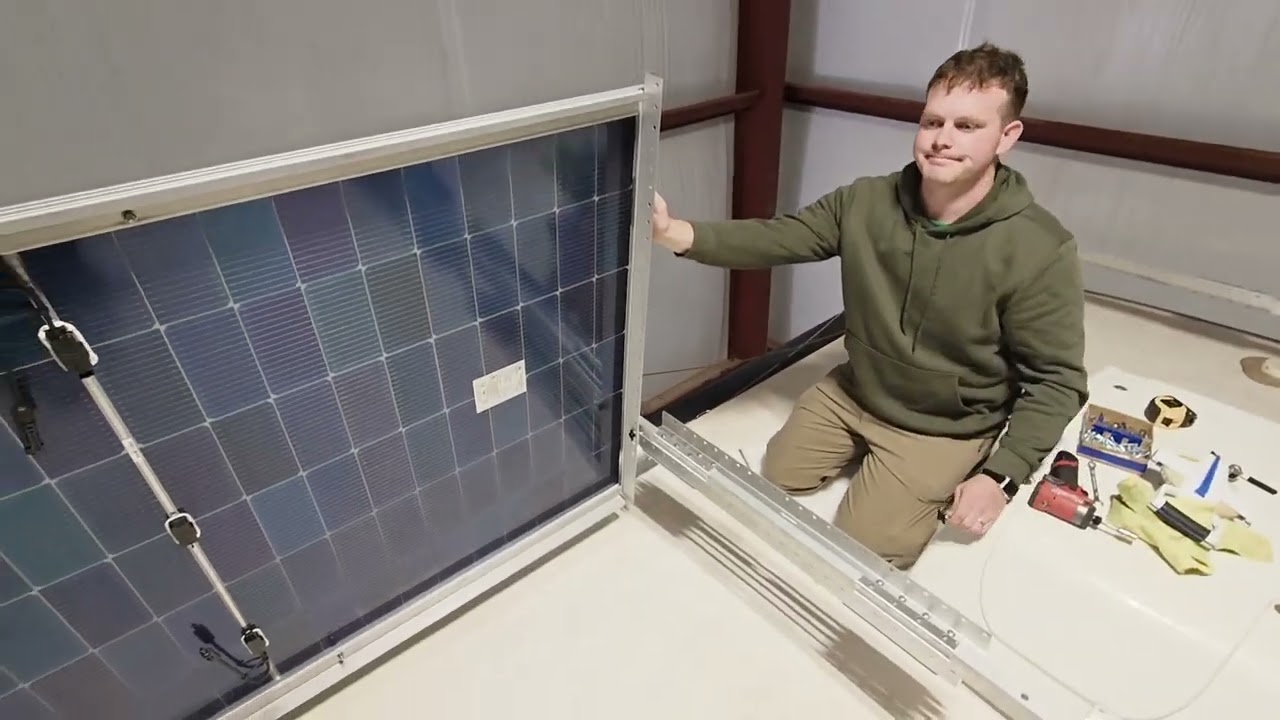 Monument Solar - Placing the Solar Panels and Waterproofing