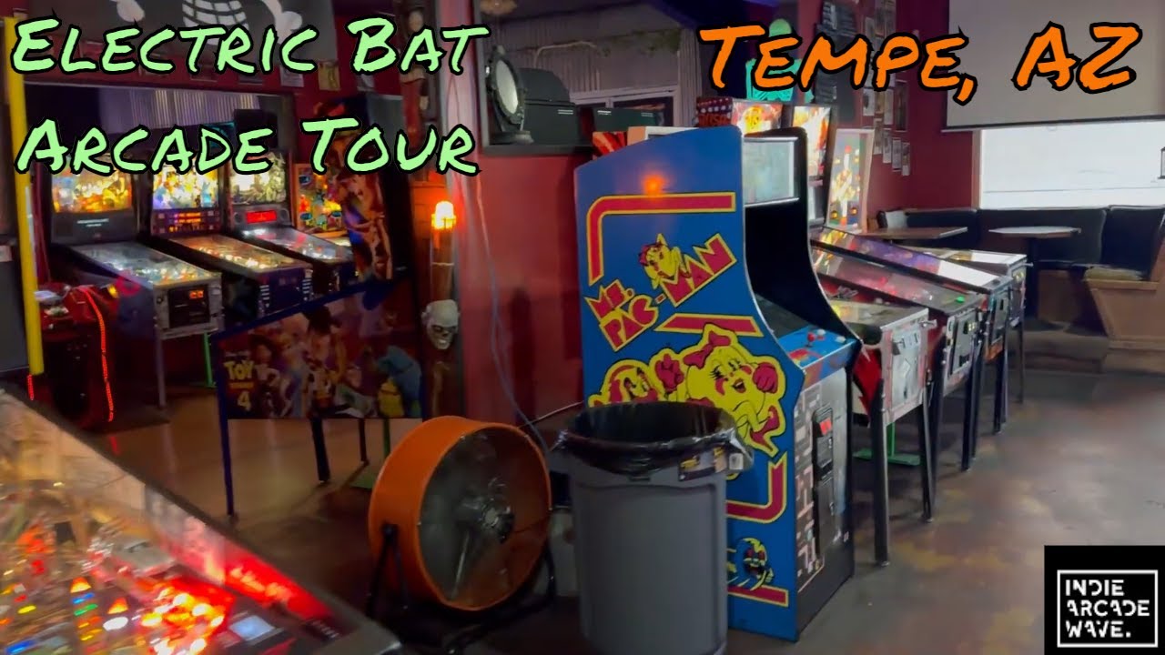 Electric Bat Arcade Tour Tempe Arizona in the Yucca Tap Room
