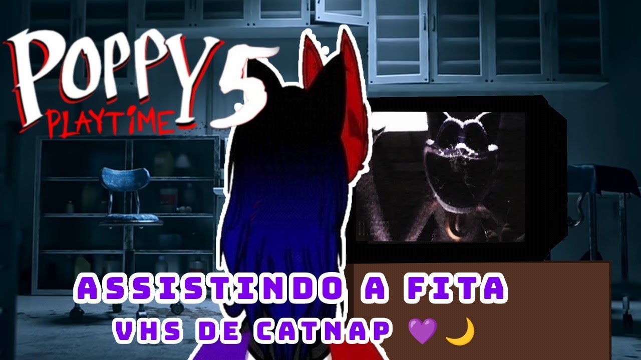 Assistindo a fita VHS de catnap {poppy playtime} curta metragem 