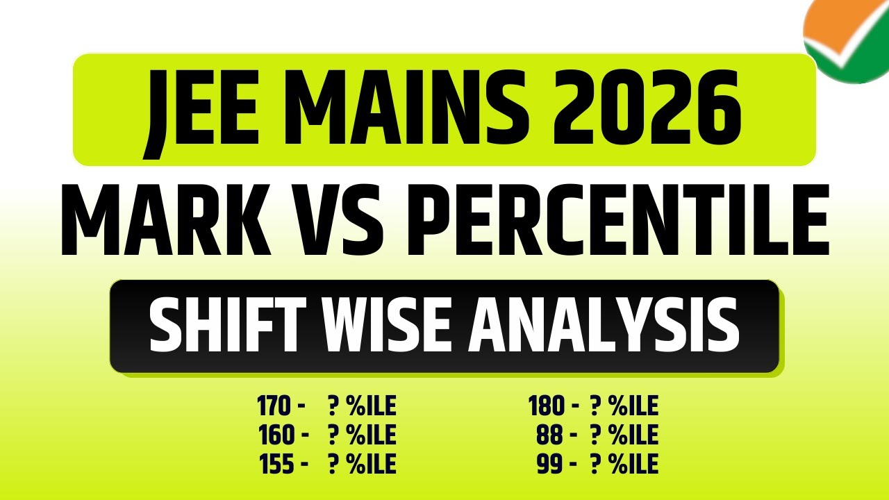 🔴 JEE Mains 2026 Expected Cut-off | Mark Vs Percentile