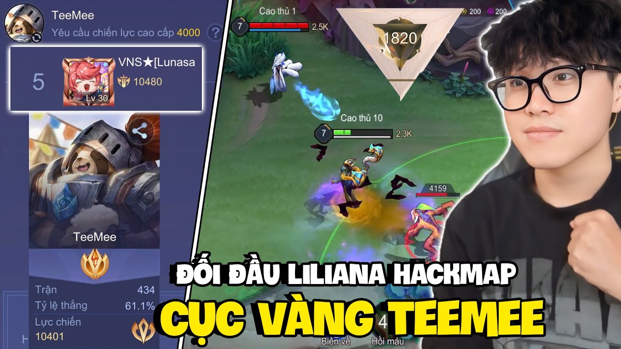 VUX ĐẤU ĐỈNH CAO CUỐI M&Ugrave;A S1 VỚI CỤC V&Agrave;NG TEEMEE VIỆT NAM ĐỐI ĐẦU LILIANA HACK MAP ĐẲNG CẤP