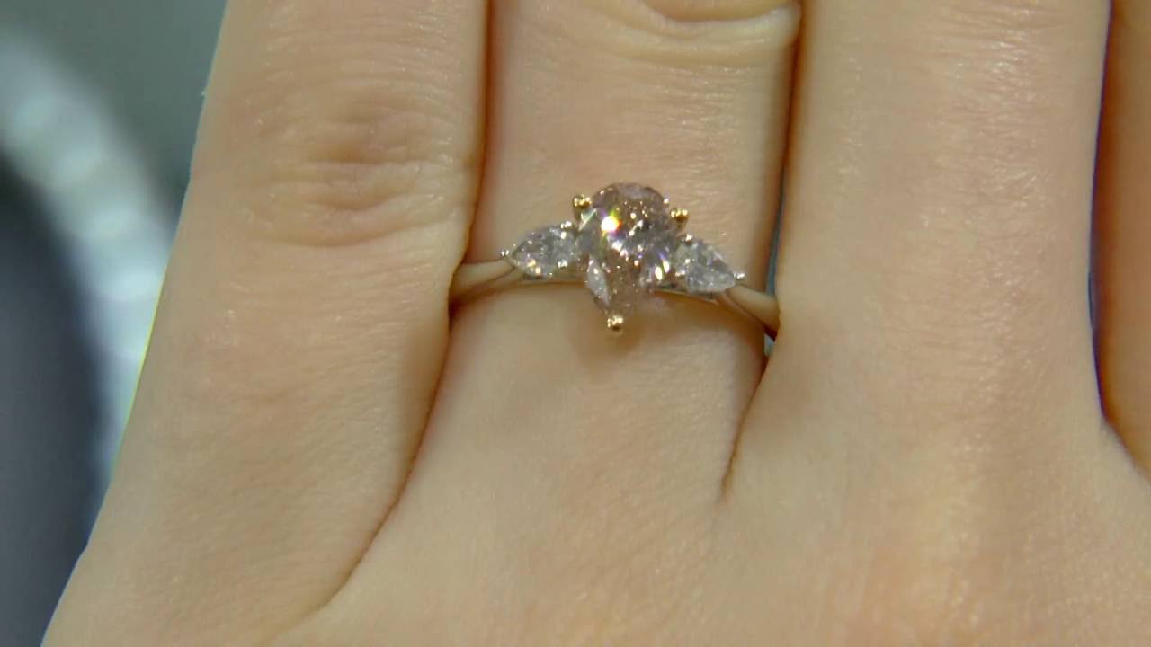 0.85ct Pink Diamond Engagement Ring MD026