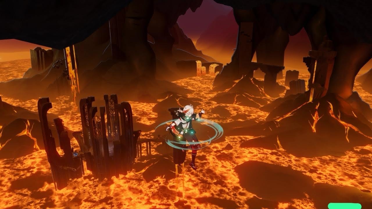 I WENT INTO THE VOLCANO EARLY!!! ( Kinda ) ~ Genshin impact
