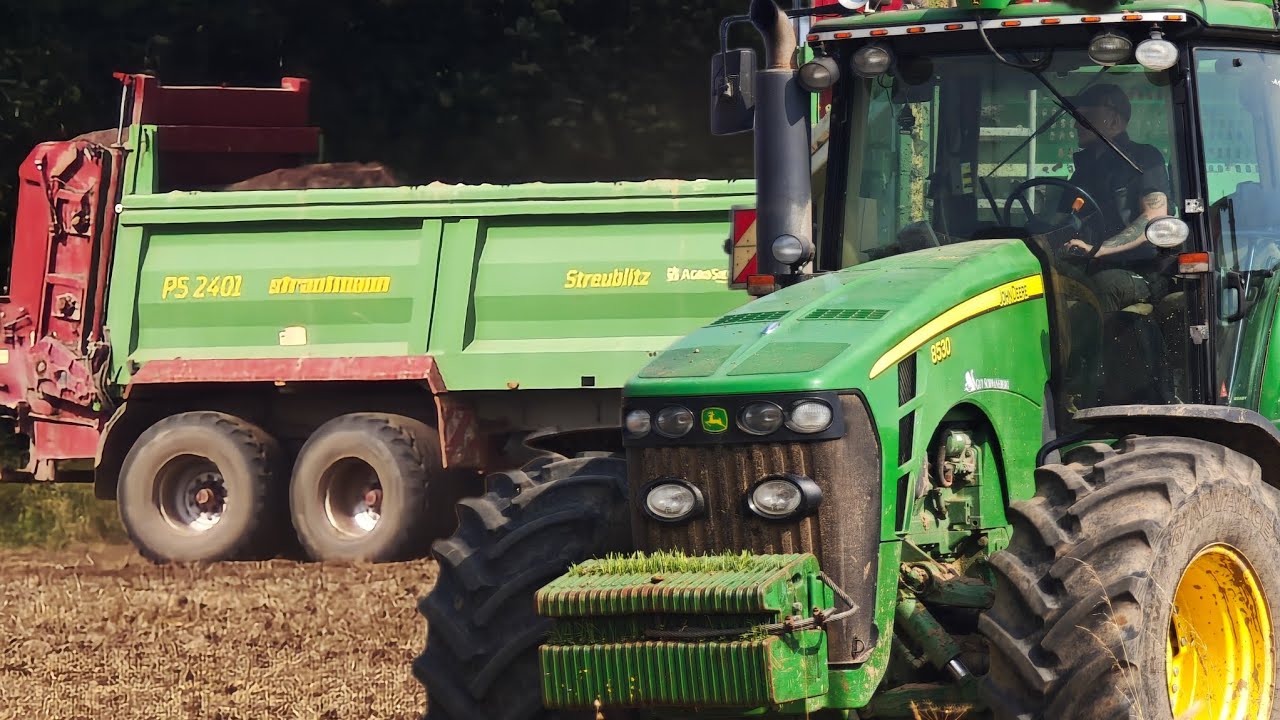 John Deere 8530💚💪Strautmann Streublitz Ps 2401🚜