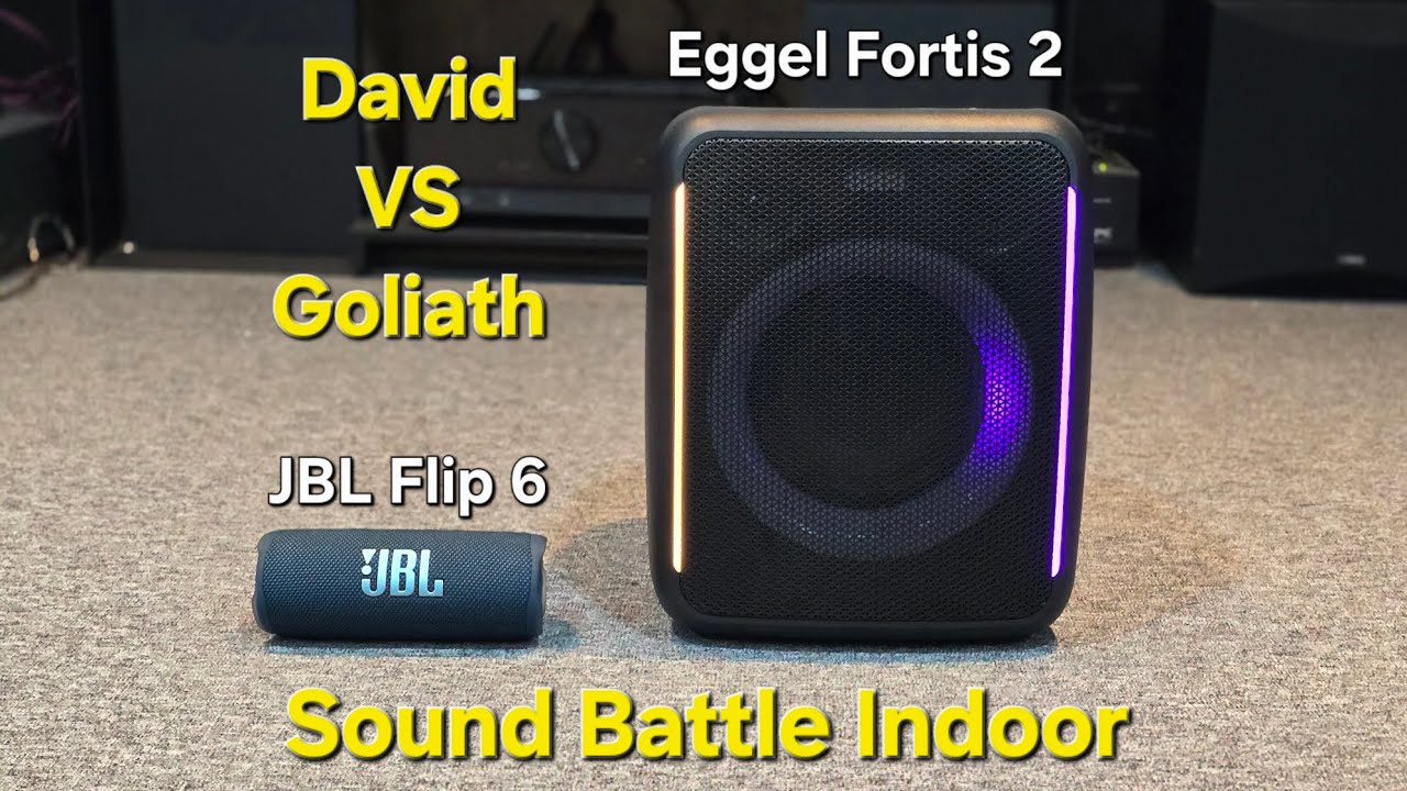 JBL Flip 6 vs Eggel Fortis 2 - Sound Battle Indoor Speaker Bluetooth Portable BASS