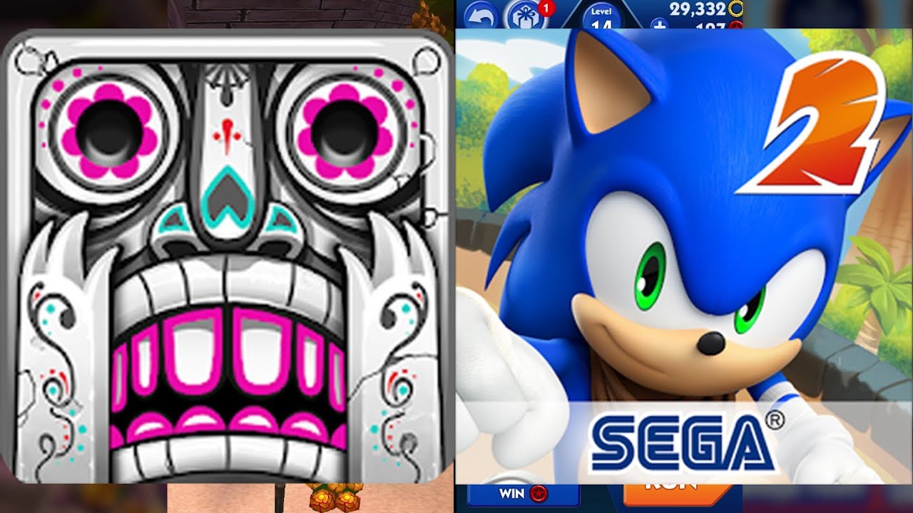 Temple Run 2 Spirits Cove Vs Sonic Dash 2 Sonic Boom - Endless Run Gameplay Android